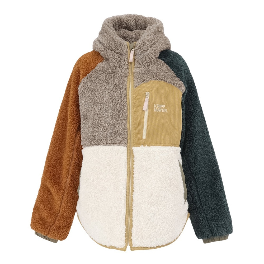 クリフメイヤー(KRIFF MAYER)シャギーボアフードジャケット W2514407:90:MULTI-COL(Lady’s) クリフメイヤー（KRIFF MAYER）（レディース）シャギーボアフード