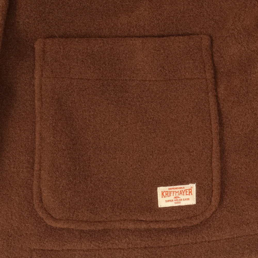 クリフメイヤー（KRIFF MAYER）（レディース）パイルフリースノーカラージャケット W2525121:29:BROWN