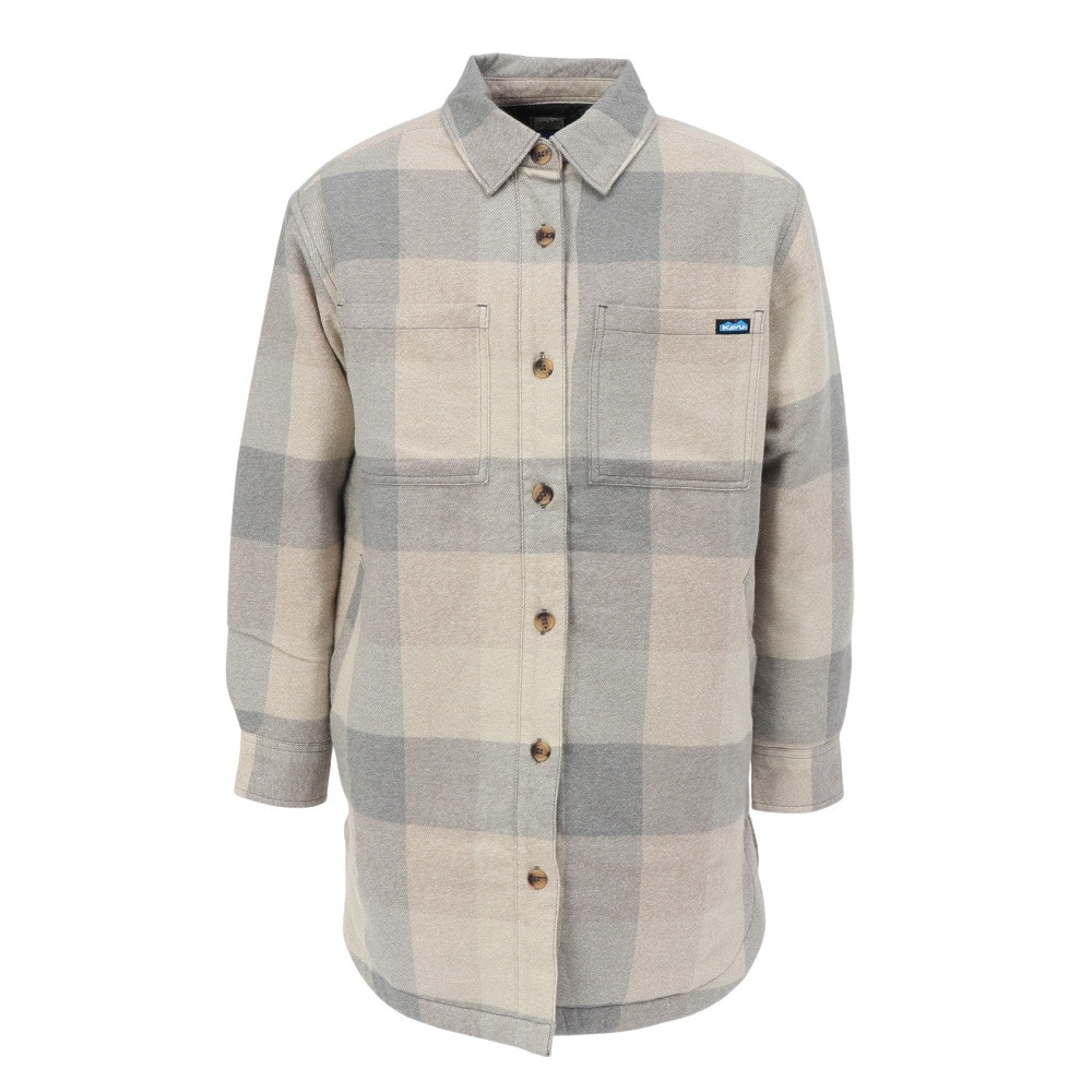 カブー(KAVU)アイビーウッドシャツジャケット 19811530 グレーヘイズ(Lady’s) カブー（KAVU）（レディース）アイビーウッドシャツジャケット