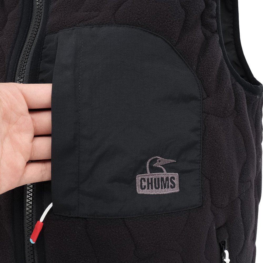 チャムス（CHUMS）（レディース）ブービー ステッチ フリースベスト CH14-1472-K001