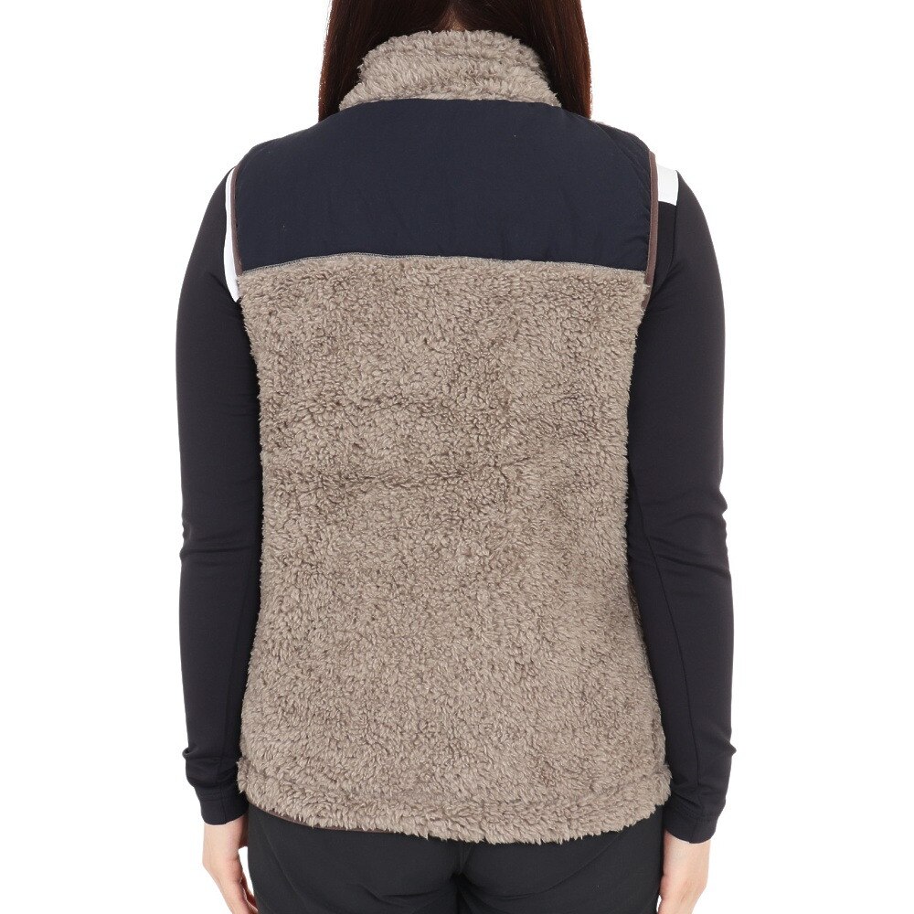 クリフメイヤー（KRIFF MAYER）（レディース）シャギーボアベスト 2314409L-15:GRAY グレー