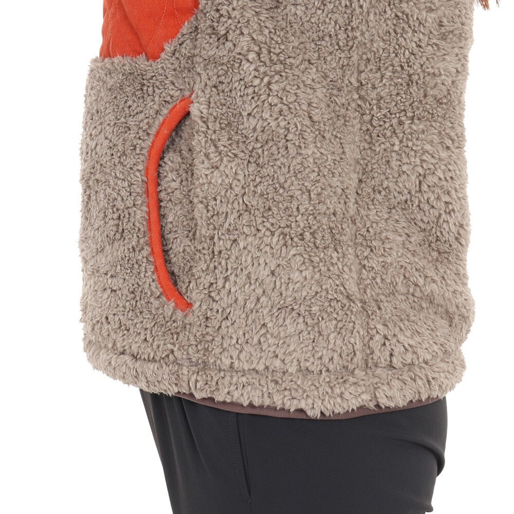 クリフメイヤー（KRIFF MAYER）（レディース）シャギーボアベスト 2314409L-15:GRAY グレー