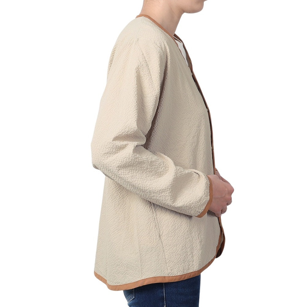 クリフメイヤー（KRIFF MAYER）（レディース）スズシゲ 布帛 カーデ ジャケット 2347822L-20 BEIGE アウター