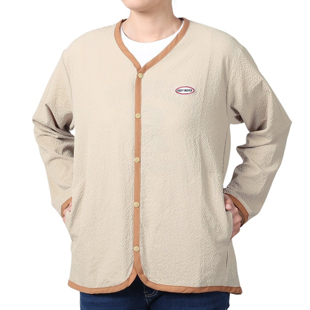 クリフメイヤー（KRIFF MAYER）（レディース）スズシゲ 布帛 カーデ ジャケット 2347822L-20 BEIGE アウター