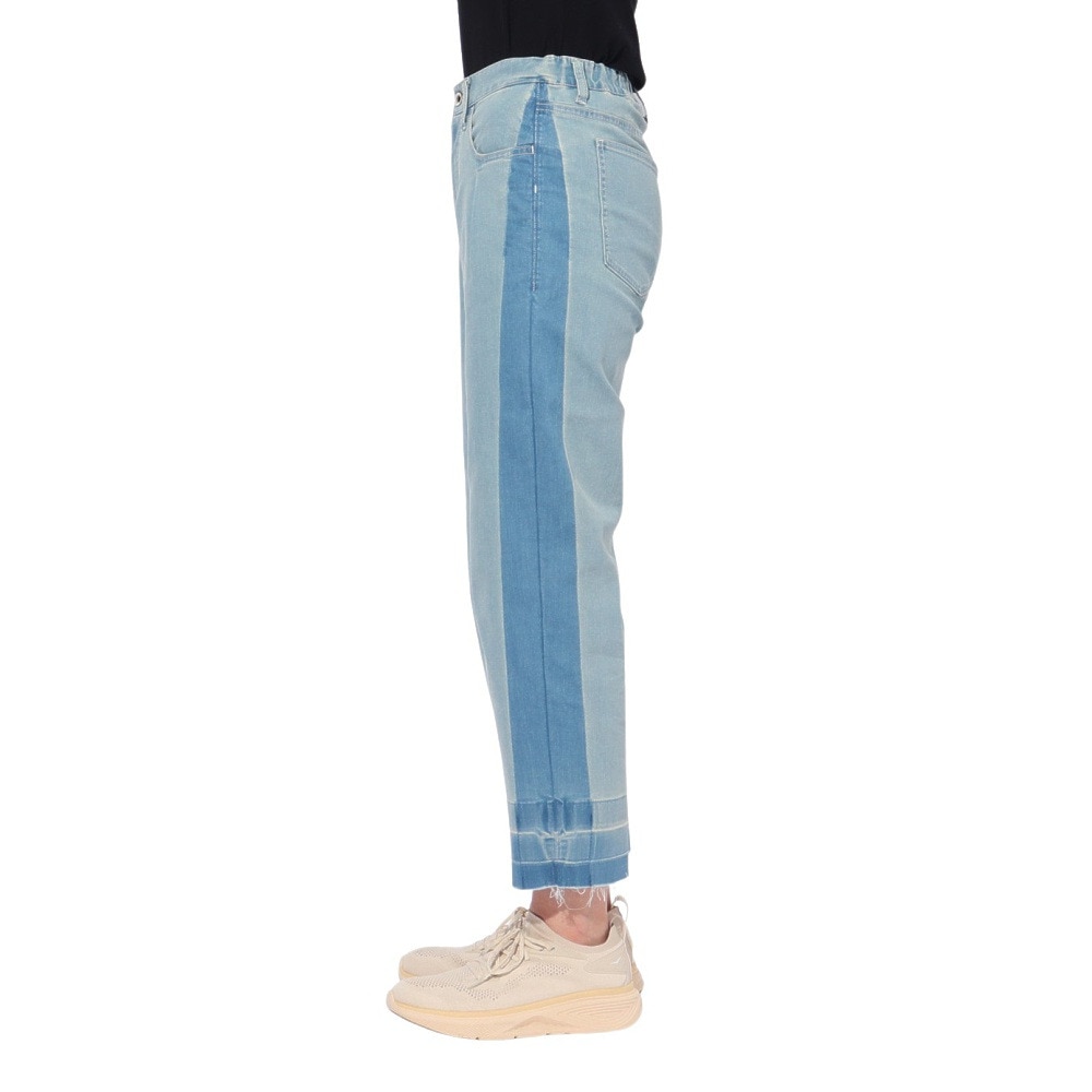 クリフメイヤー（KRIFF MAYER）（レディース）ウォッシュラインデニムパンツ W2444003:83:L/INDIGO