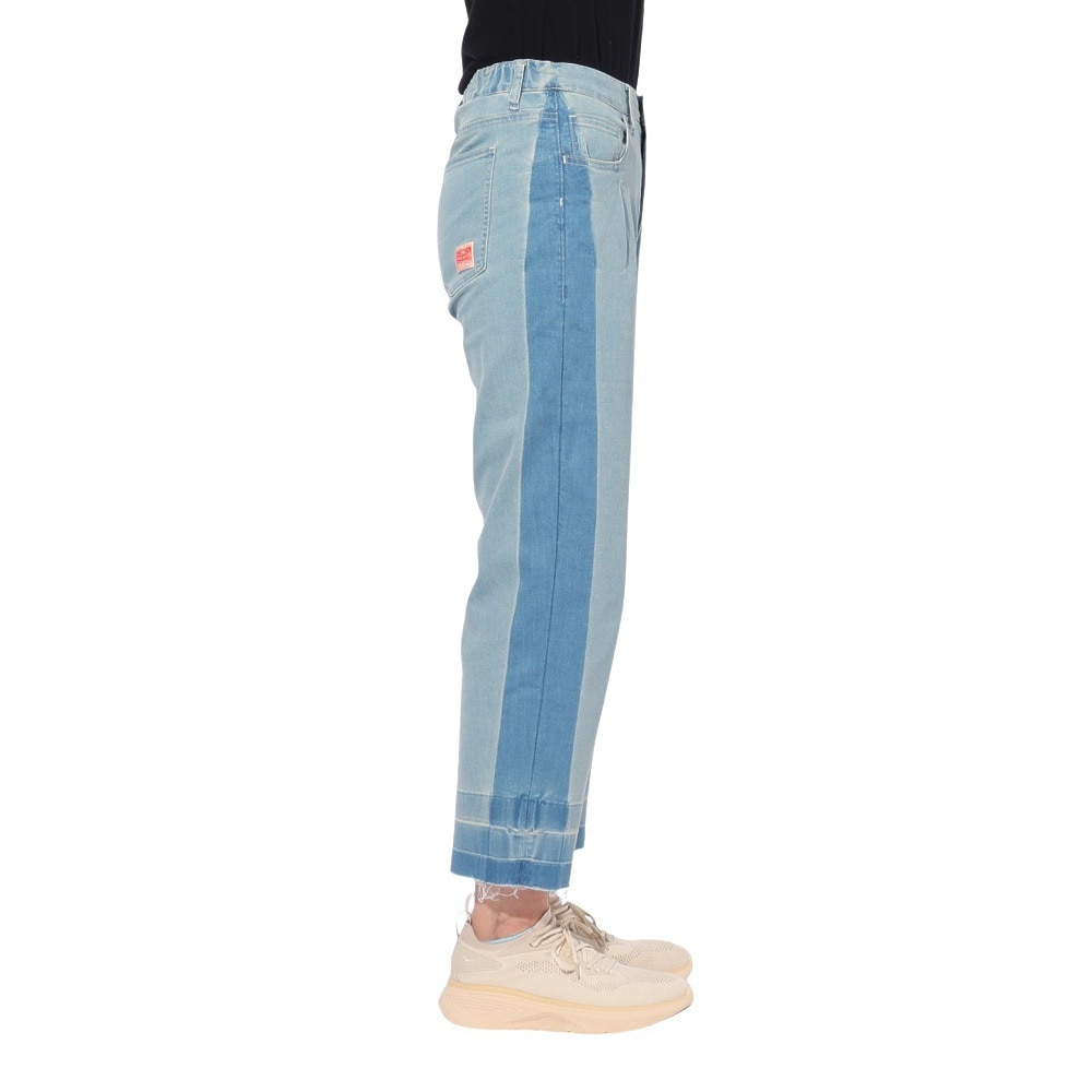 クリフメイヤー（KRIFF MAYER）（レディース）ウォッシュラインデニムパンツ W2444003:83:L/INDIGO
