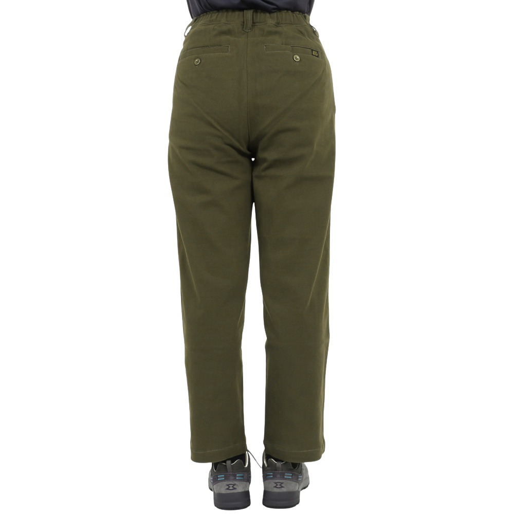 クリフメイヤー（KRIFF MAYER）（レディース）パンツ ボトム 起毛タックワイドパンツ 2315119L-69:KHAKI カーキ