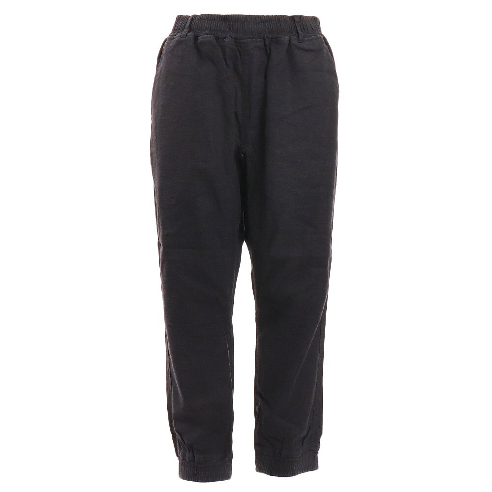 麻レーヨンジョガーパンツ 9512500-01BLK