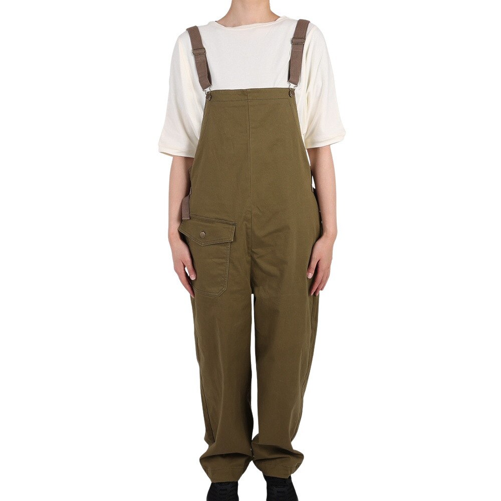 クリフメイヤー（KRIFF MAYER）（レディース）パンツ デッキオーバーオール 2245117-68:OLIVE オリーブ