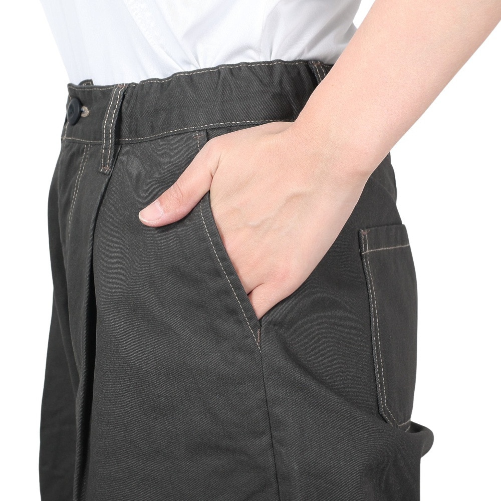 クリフメイヤー（KRIFF MAYER）（レディース）タックバルーンパンツ 2334009L-17:CHARCOAL