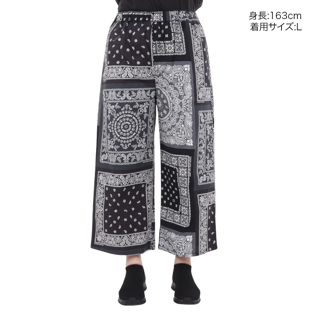 クリフメイヤー（KRIFF MAYER）（レディース）冷感ロハテコフレアパンツ 2347838L-17:CHARCOAL