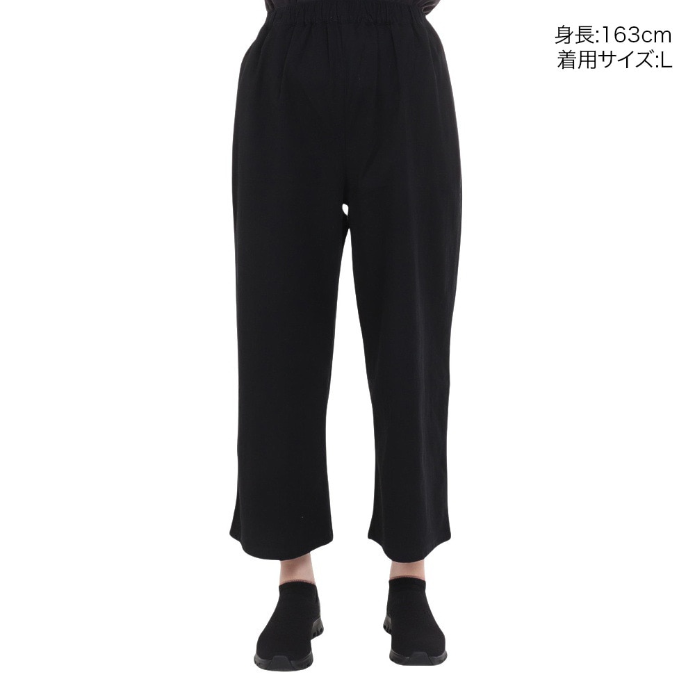 クリフメイヤー（KRIFF MAYER）（レディース）冷感ロハテコフレアパンツ 2347838L-19:BLACK