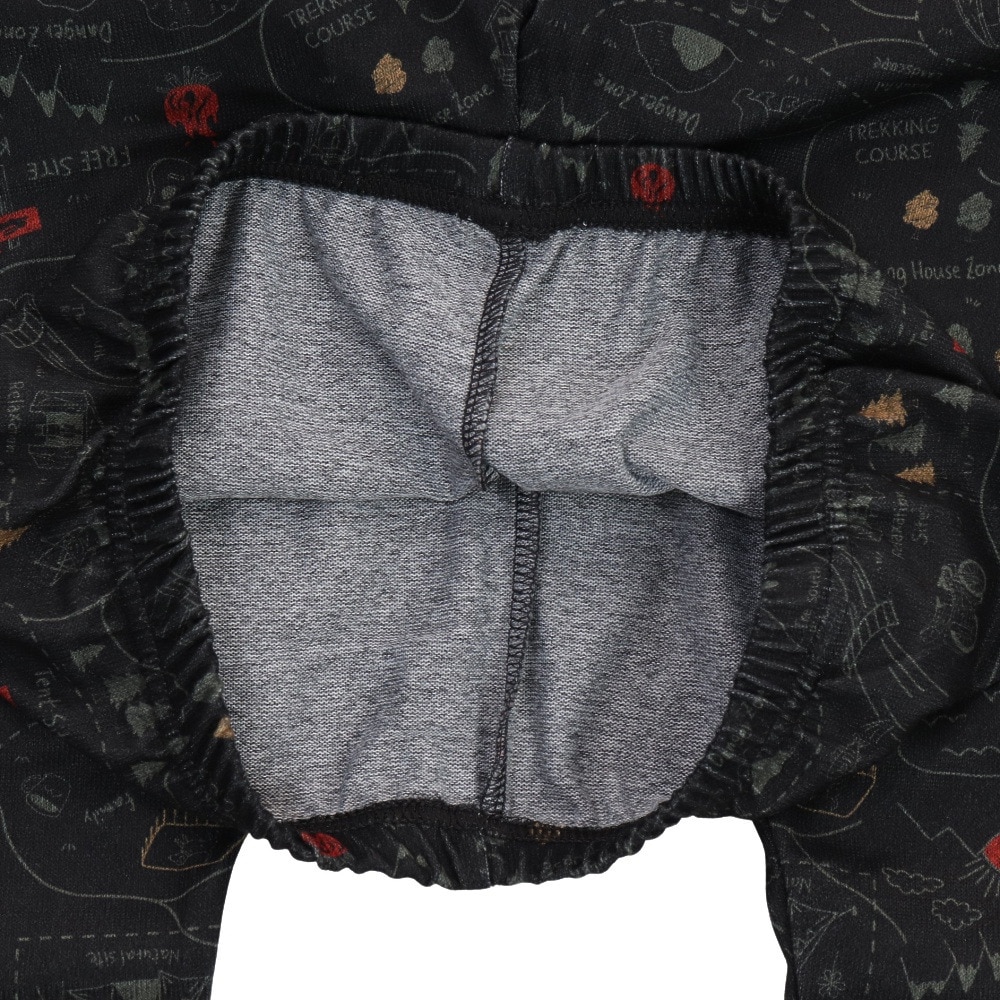 クリフメイヤー（KRIFF MAYER）（レディース）レギンス 総柄 スパッツ アウトドア トレッキング 山ガール 2217843L-19 BLACK ブラック