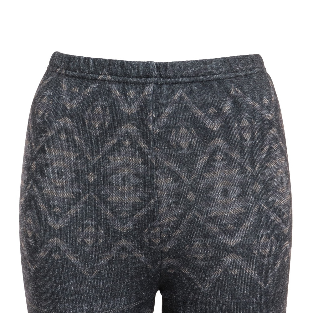 クリフメイヤー（KRIFF MAYER）（レディース）レギンス 暖か総柄スパッツ 2227850L-17 CHARCOAL チャコールグレー 重ね着 防寒