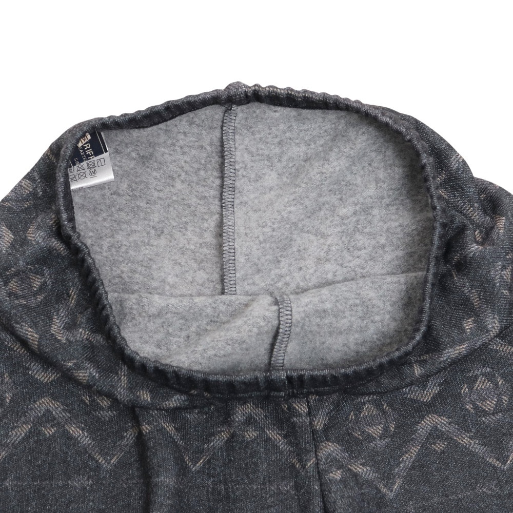 クリフメイヤー（KRIFF MAYER）（レディース）レギンス 暖か総柄スパッツ 2227850L-17 CHARCOAL チャコールグレー 重ね着 防寒