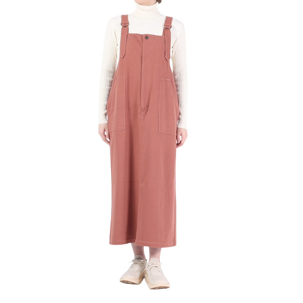 クリフメイヤー（KRIFF MAYER）（レディース）カットジャンパースカート 2233508L-30:PINK ピンク ワンピース 春 ストレッチ フロントファスナー