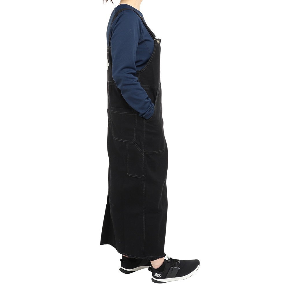 クリフメイヤー（KRIFF MAYER）（レディース）ワンピース ベイカージャンスカ 2234010L-19 BLACK ブラック ジャンパースカート アウトドア ストレッチツイル