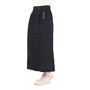 (レディース)春 スカート ロング ライトHINOKOスカート 2235123L-19:BLACK ブラックウエスト調節 難燃 ラップスカート