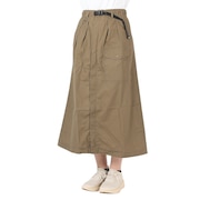 (レディース)春 スカート ロング ライト HINOKO スカート 2235123L-69:KHAKI カーキ ウエスト調節 難燃 ラップスカート
