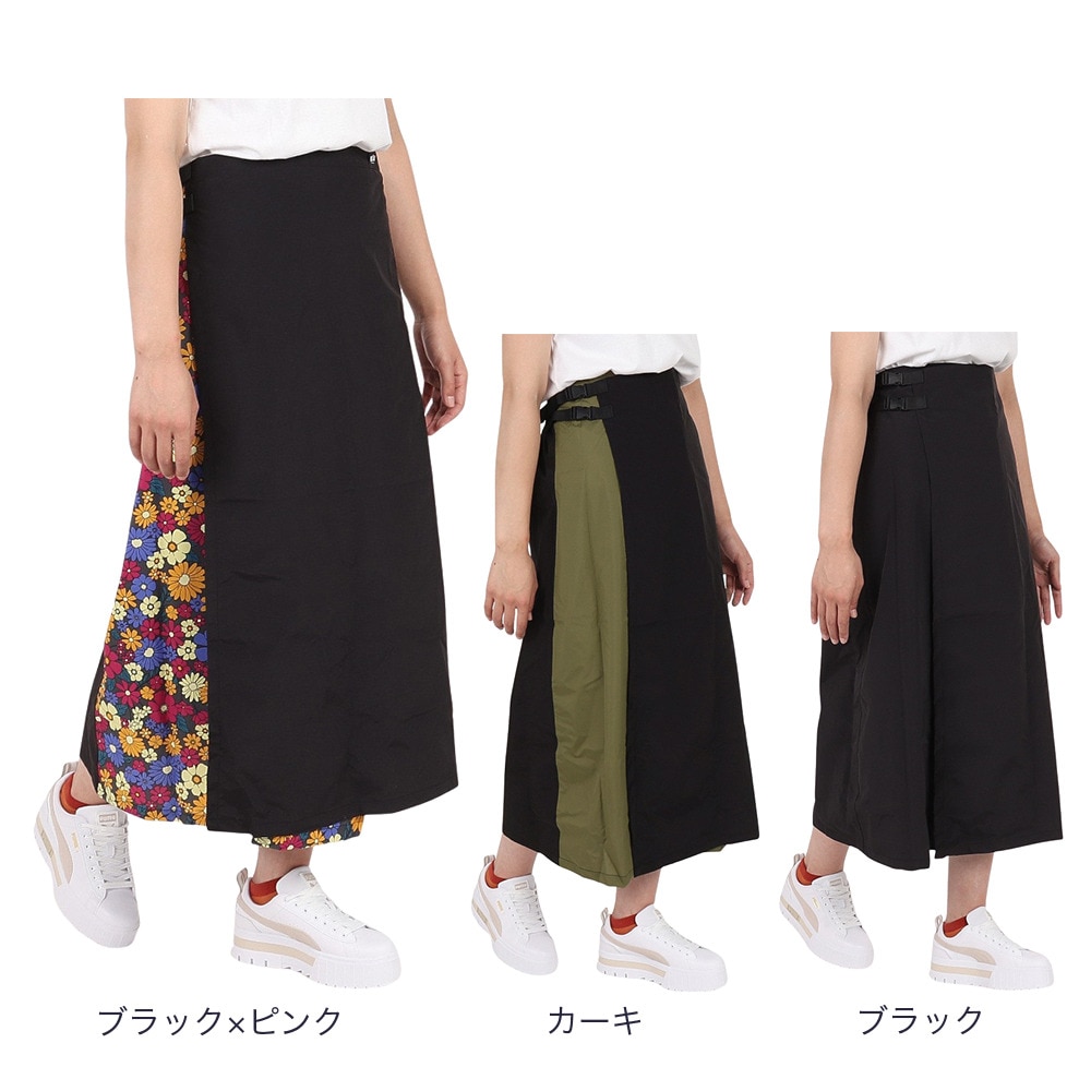 キウ（Kiu）（レディース）スカート レインウェア ウォータープルーフラップスカート K325-295 ノスタルジックフラワー