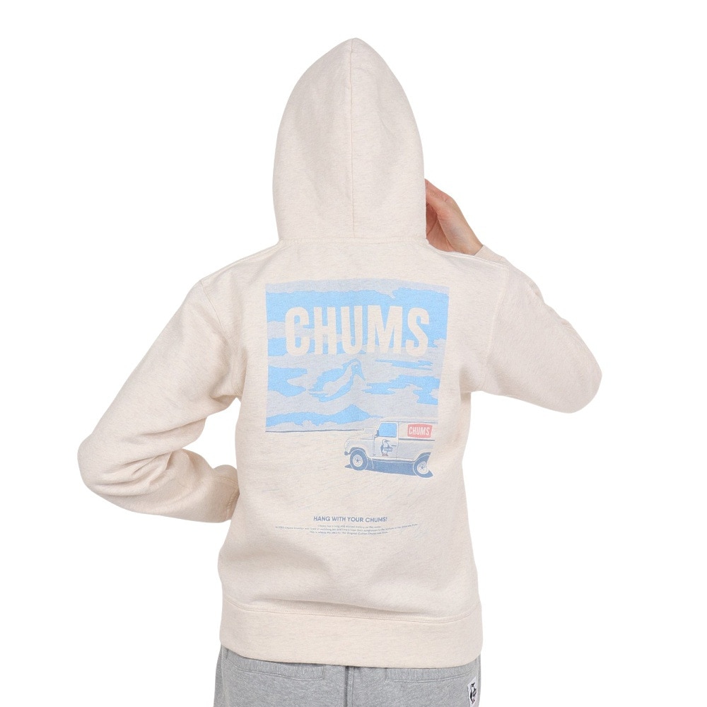 チャムス（CHUMS）（レディース）スウェット パーカー LBxCHUMS Jrny ジップパーカー CH10-1432-W003 ホワイト