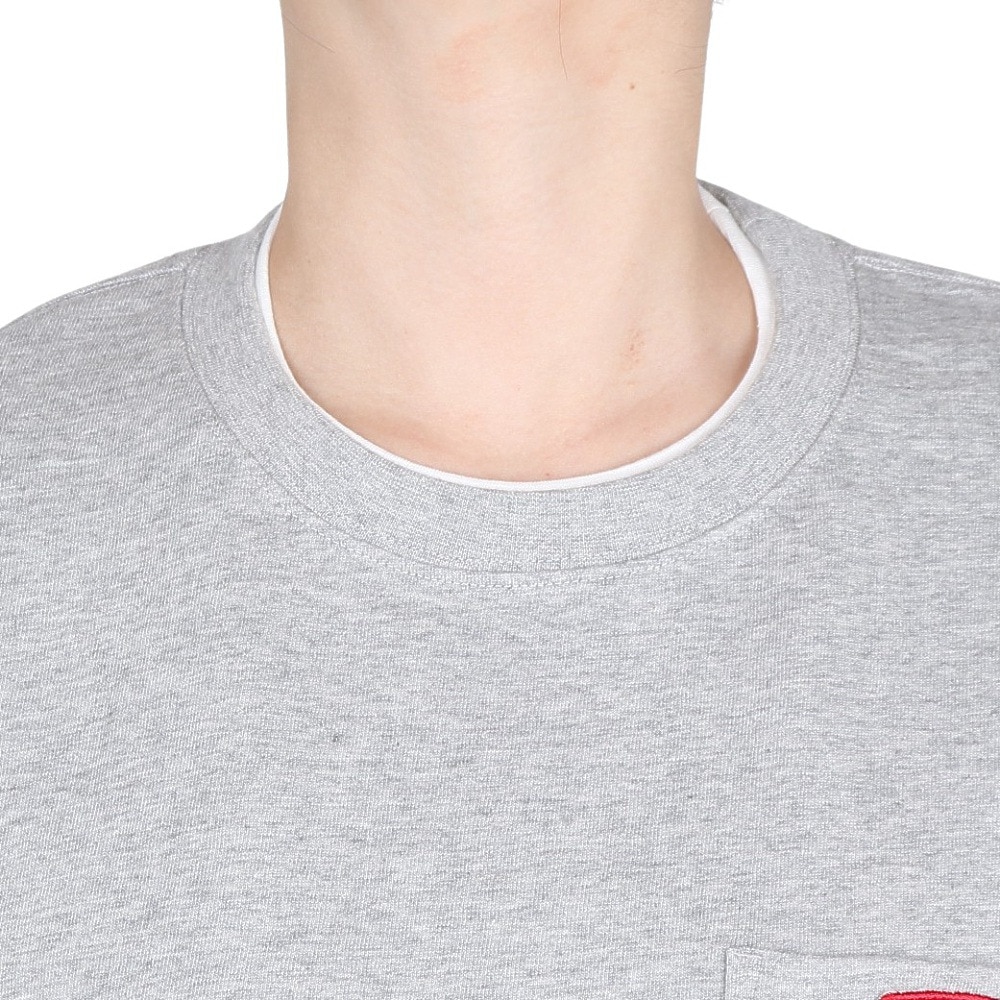 チャムス（CHUMS）（レディース）半袖Tシャツ + ベスト キーストーン レイヤードTシャツ CH10-1493-G005 グレー 重ね着 セット