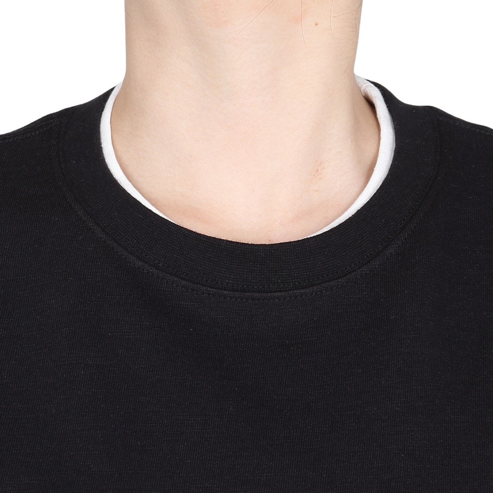 チャムス（CHUMS）（レディース）半袖Tシャツ + ベスト キーストーン レイヤードTシャツ CH10-1493-K001 ブラック 重ね着 セット