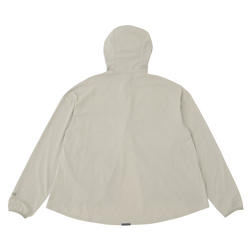 ニューバランス（new balance）（レディース）パーカー ラッシュガード MT1996 サンシールドフーディ AWJ45006 OVN グレー 吸汗速乾 4wayストレッチ UPF40+