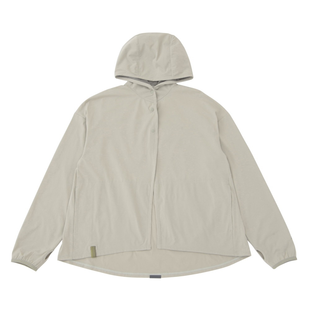 ニューバランス（new balance）（レディース）パーカー ラッシュガード MT1996 サンシールドフーディ AWJ45006 OVN グレー 吸汗速乾 4wayストレッチ UPF40+