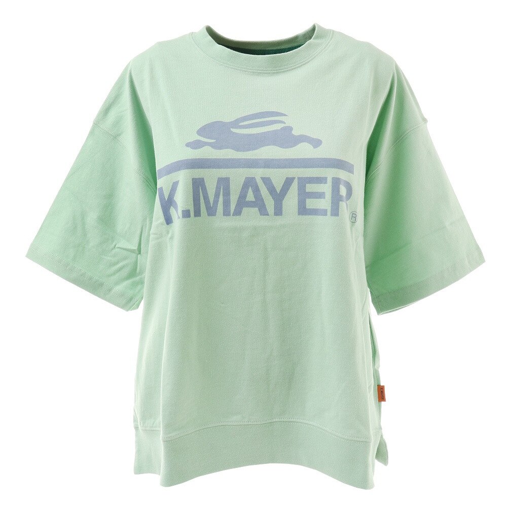  ロゴ半袖ゆるTシャツ 1967212L-64 L/GREEN