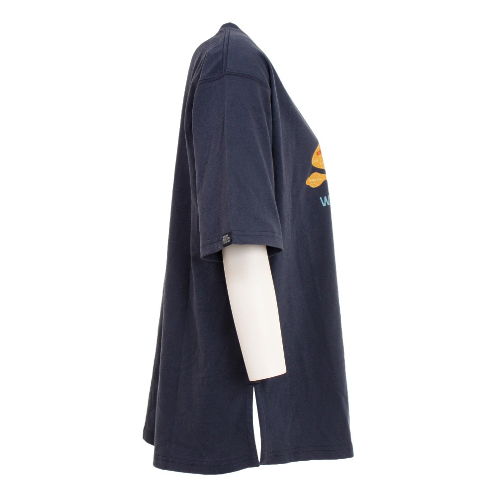 クリフメイヤー（KRIFF MAYER）（レディース）抗菌Aライン半袖T ラビット 2147210L-79 NAVY ティーシャツ トップス カジュアル アニマルプリント