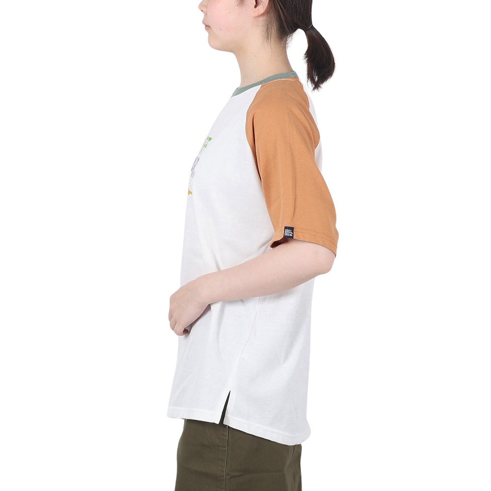 クリフメイヤー（KRIFF MAYER）（レディース）3カラーロゴ半袖Tシャツ 2147812L-90 MULTI-COL ティーシャツ トップス カジュアル クルーネック ドルマン