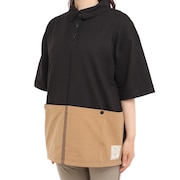 クリフメイヤー(KRIFF MAYER)(レディース)クールタフ ブラウスTシャツ 2155112L-17:CHARCOAL