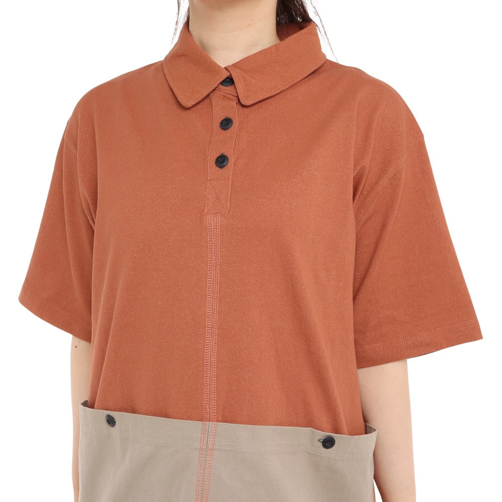 クリフメイヤー（KRIFF MAYER）（レディース）クールタフブラウスTシャツ 2155112L-45:ORANGE