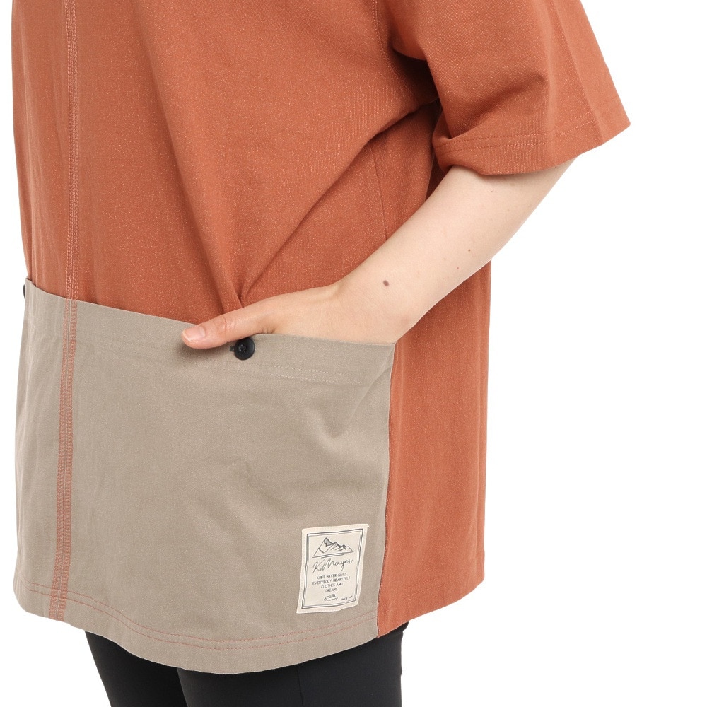 クリフメイヤー（KRIFF MAYER）（レディース）クールタフブラウスTシャツ 2155112L-45:ORANGE