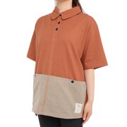 クリフメイヤー(KRIFF MAYER)(レディース)クールタフブラウスTシャツ 2155112L-45:ORANGE