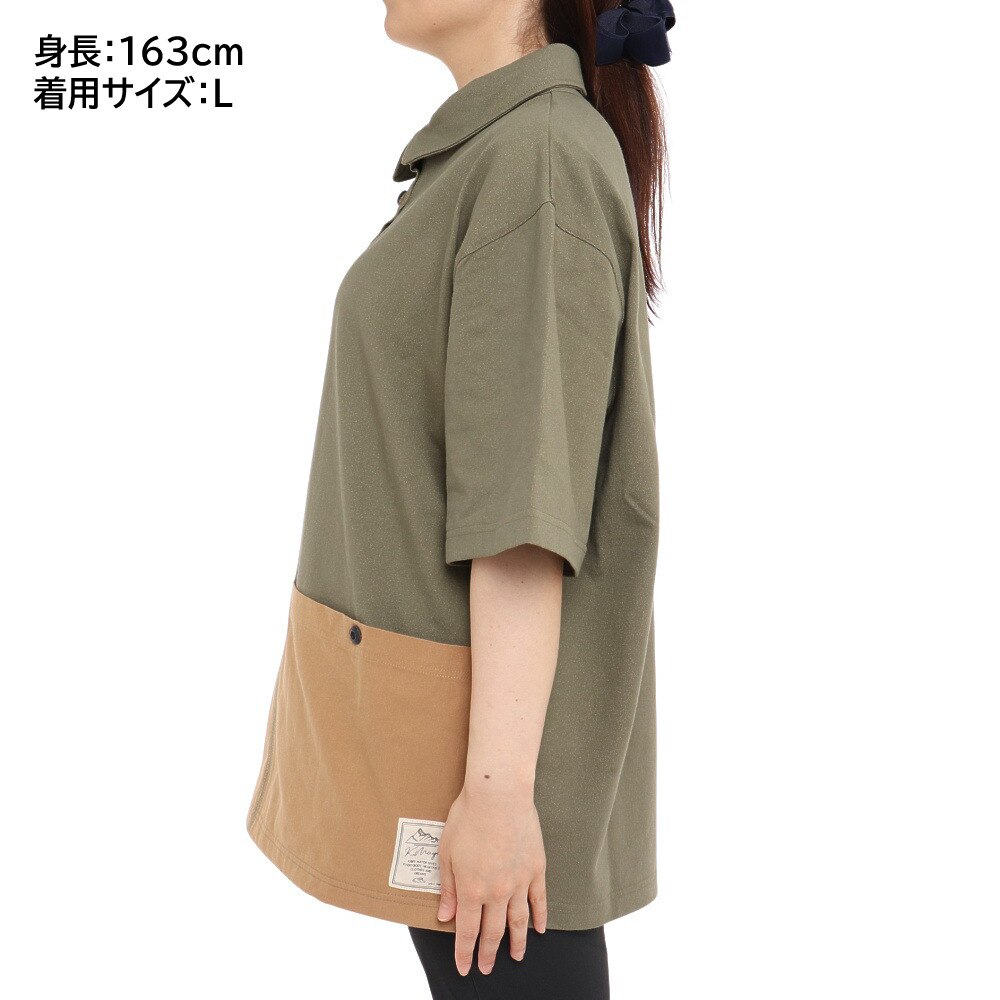 クリフメイヤー（KRIFF MAYER）（レディース）クールタフブラウスTシャツ 2155112L-69:KHAKI  アウトドア・キャンプ用品はエルブレス