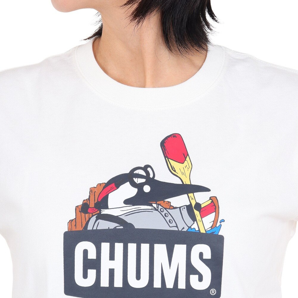 チャムス（CHUMS）（レディース）半袖Tシャツ リバーガイド Booby 半袖Tシャツ CH11-2158-W001 ホワイト