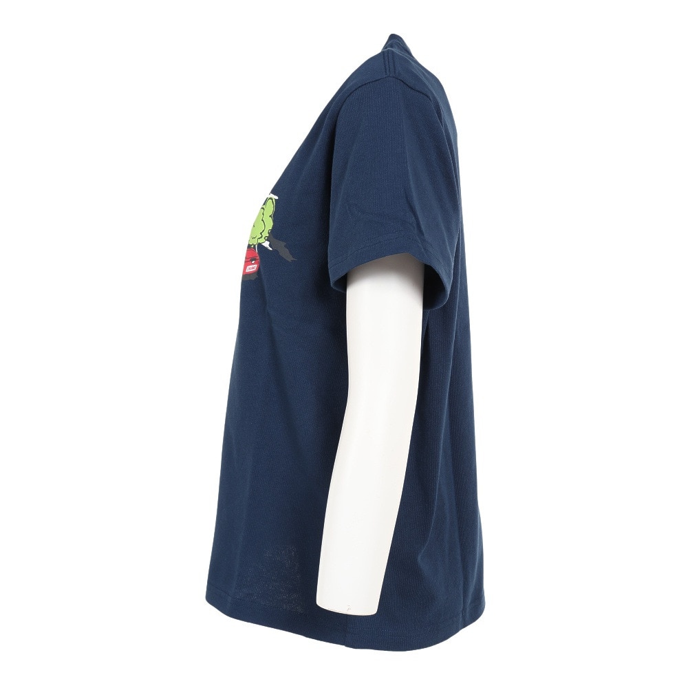 チャムス（CHUMS）（レディース）半袖Tシャツ レイクサイドキャンプ Tシャツ CH11-2162-N001 ネイビー