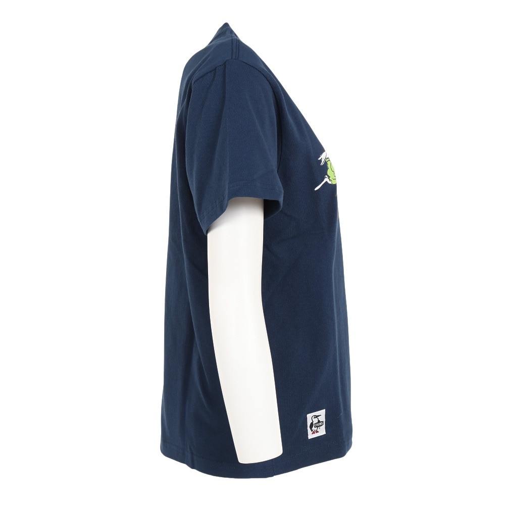 チャムス（CHUMS）（レディース）半袖Tシャツ レイクサイドキャンプ Tシャツ CH11-2162-N001 ネイビー
