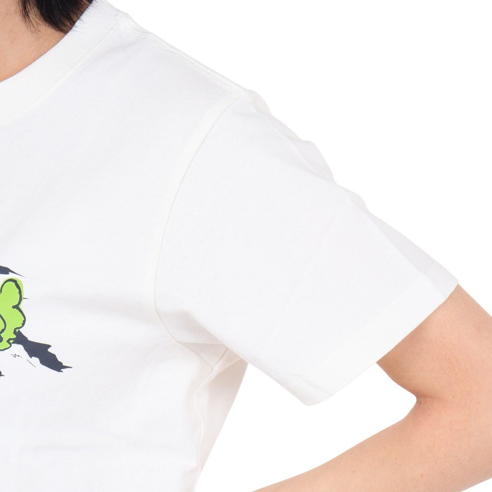 チャムス（CHUMS）（レディース）半袖Tシャツ レイクサイドキャンプ Tシャツ CH11-2162-W001 ホワイト