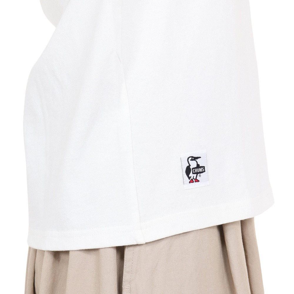 チャムス（CHUMS）（レディース）半袖Tシャツ レイクサイドキャンプ Tシャツ CH11-2162-W001 ホワイト