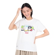 チャムス（CHUMS）（レディース）半袖Tシャツ レイクサイドキャンプ Tシャツ CH11-2162-W001 ホワイト