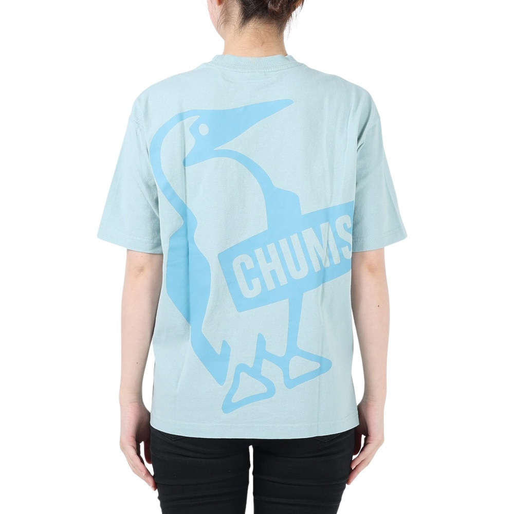 チャムス（CHUMS）（レディース）半袖Tシャツ オーバーサイズド Big BOOBY Tシャツ CH11-2167-A002 ブルー