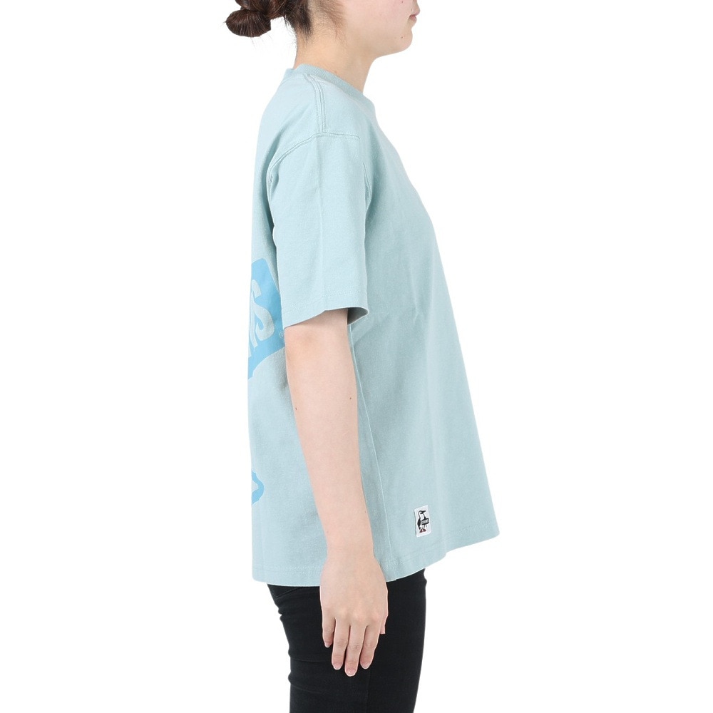 チャムス（CHUMS）（レディース）半袖Tシャツ オーバーサイズド Big BOOBY Tシャツ CH11-2167-A002 ブルー