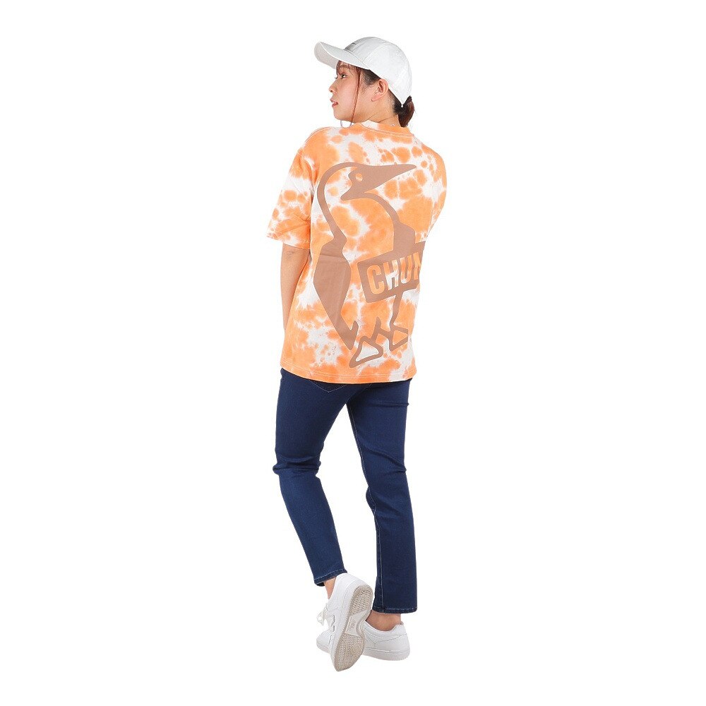 チャムス（CHUMS）（レディース）半袖Tシャツ オーバーサイズド Big BOOBY Tシャツ CH11-2167-Z266 オレンジ