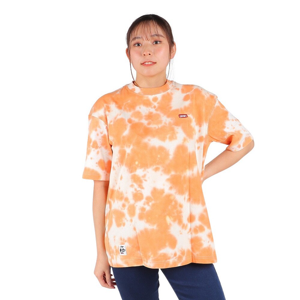 チャムス（CHUMS）（レディース）半袖Tシャツ オーバーサイズド Big BOOBY Tシャツ CH11-2167-Z266 オレンジ