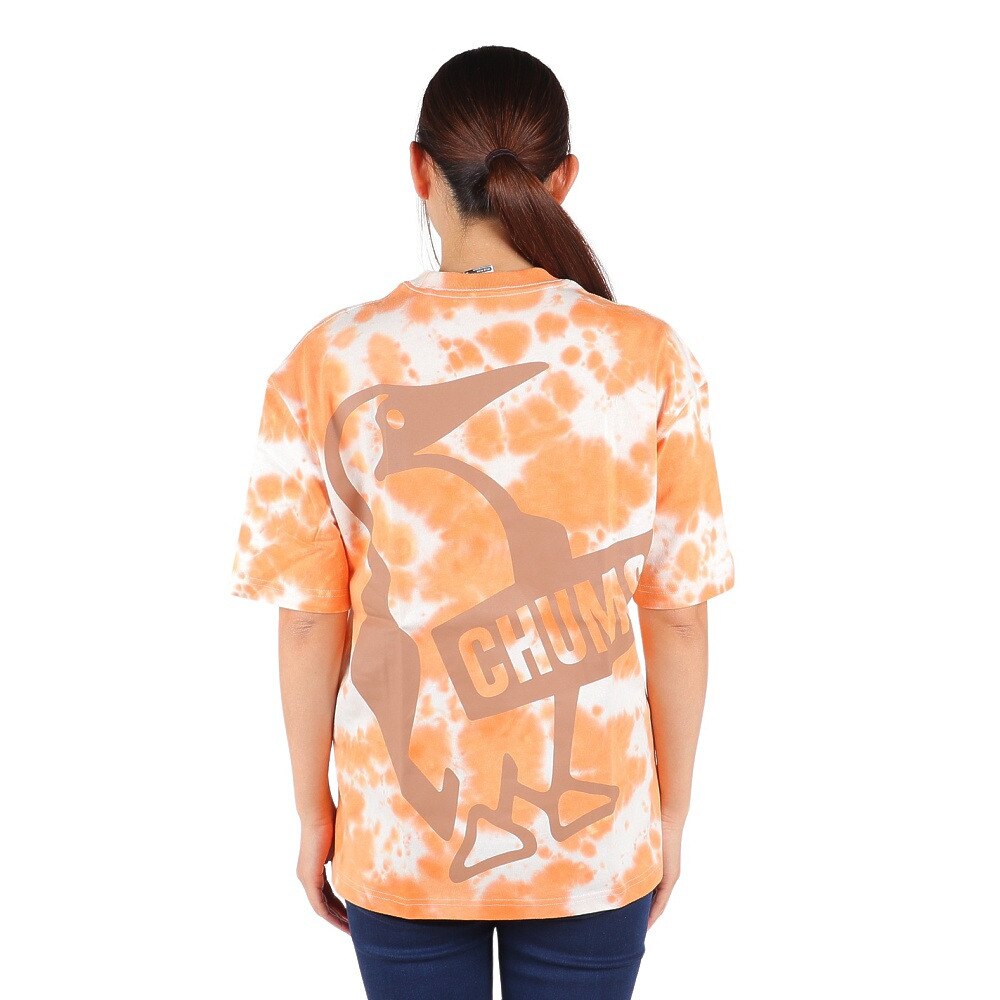 チャムス（CHUMS）（レディース）半袖Tシャツ オーバーサイズド Big BOOBY Tシャツ CH11-2167-Z266 オレンジ