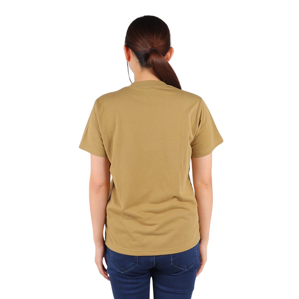 チャムス（CHUMS）（レディース）半袖Tシャツ フレイムリターダント フラップポケットTシャツ CH11-2185-B001 ベージュ