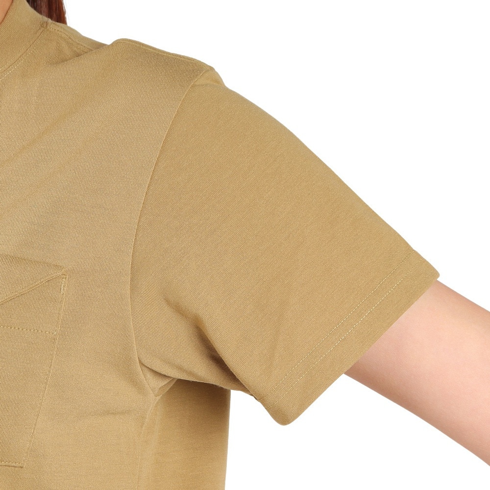 チャムス（CHUMS）（レディース）半袖Tシャツ フレイムリターダント フラップポケットTシャツ CH11-2185-B001 ベージュ